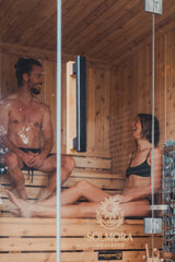 2-Person Black Jaguar Outdoor Traditional Sauna