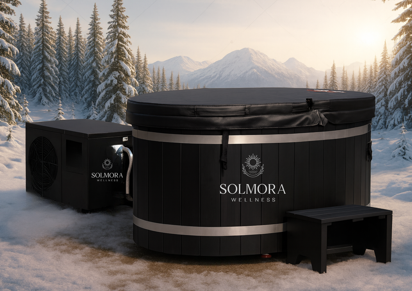 Black Cold Plunge Pool (Olive Ice Tub