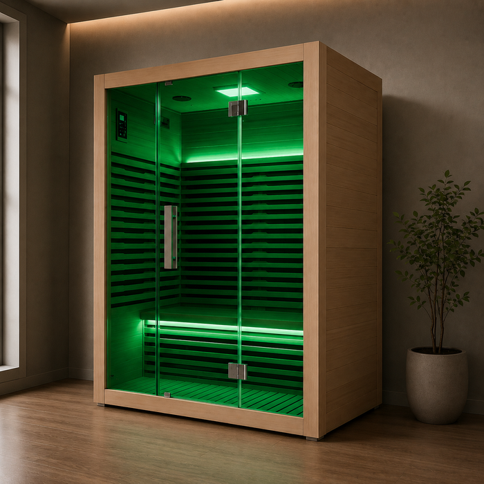 3-Person Infrared Sauna Room — Canadian Hemlock | Deep Detox & Relaxatio