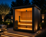 Black Outdoor Traditional Sauna