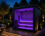 Black Outdoor Traditional Sauna