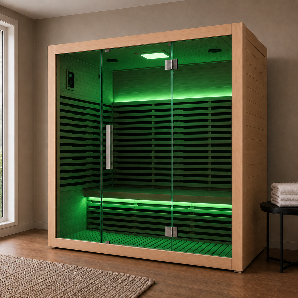 Indoor infrared saunas
