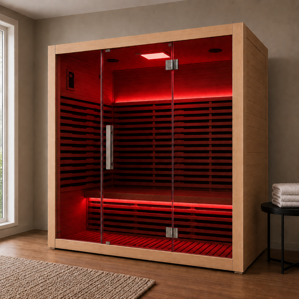 4–5 Person Infrared Sauna Room — Canadian Hemlock | Ultimate Detox & Wellness