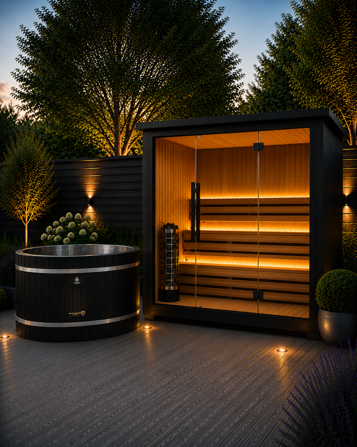 6 Person Contrast Therapy Bundle —  Sauna + Ice Bath