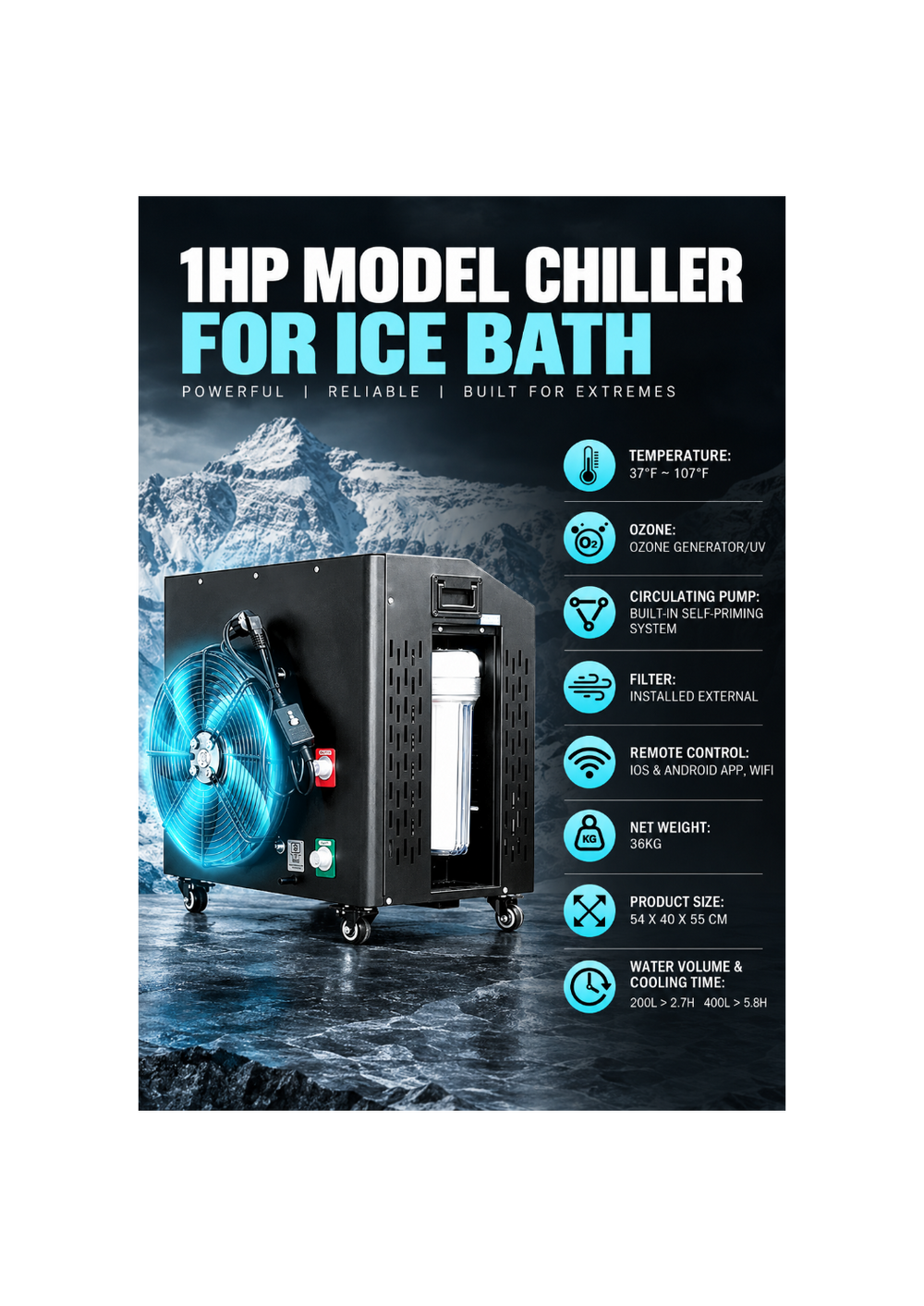 Black Jaguar Edition Outdoor Cold/Hot Plunge 0-40'