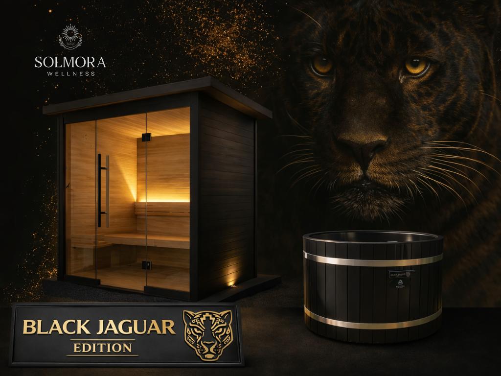 Black Jaguar Edition sauna and ice bath bundle