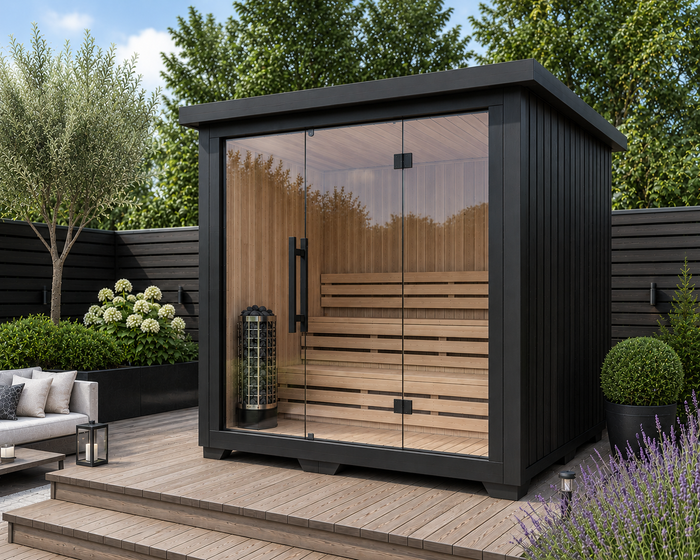 Black Jaguar Edition Outdoor Traditional Sauna