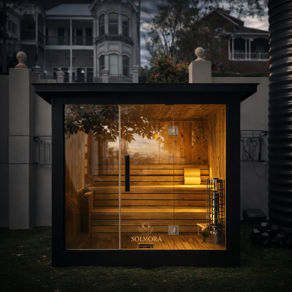Black Outdoor Traditional Sauna